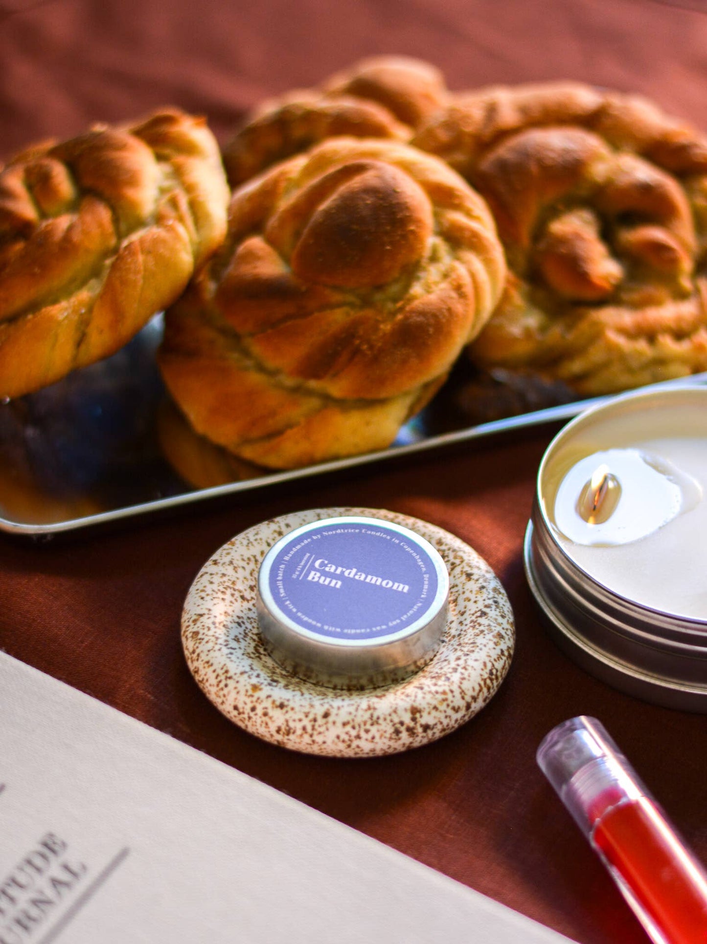 Mini geurkaarsen - Kardemombroodje