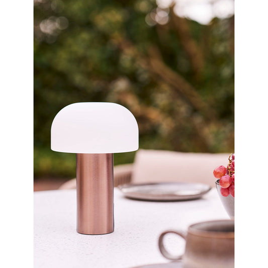 Soham LED Lamp - wit/koper